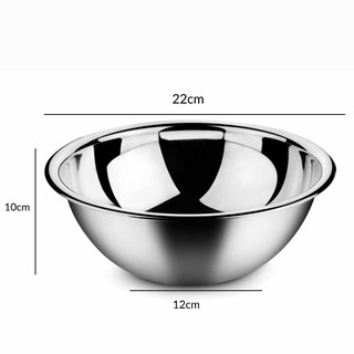 Bát trộn inox 22cm