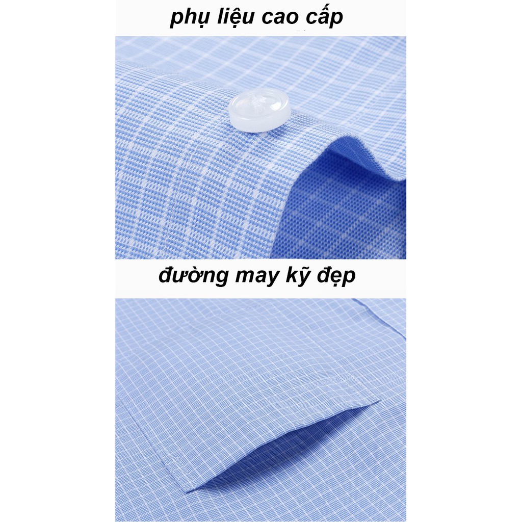 Áo sơ mi nam trung nam trung niên ngắn tay caro | BigBuy360 - bigbuy360.vn