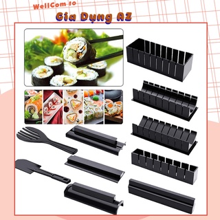 Bộ dụng cụ làm sushi , khuân làm shusi 10 món đa năng không kèm dao tiện dụng PVN17470
