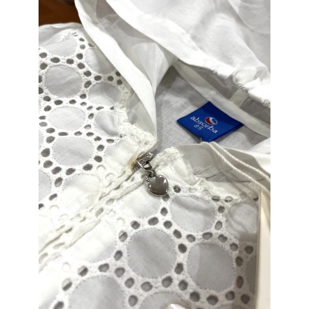 Áo khoác lỗi cotton Absorba xịn sò cả khoá kéo trái tim luôn đó ạ