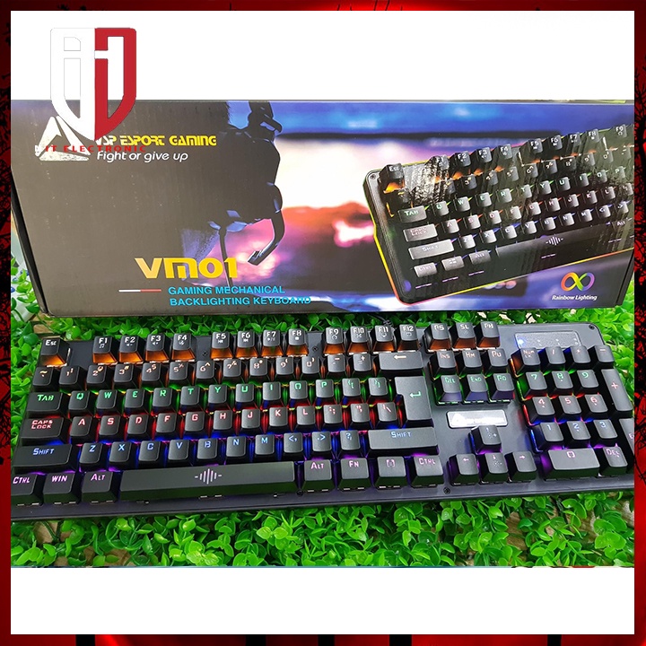 Bàn phím cơ VSP VM01 Led Rgb gaming có dây bàn phím máy vi tính laptop pc đèn led Keyboard chuyên game