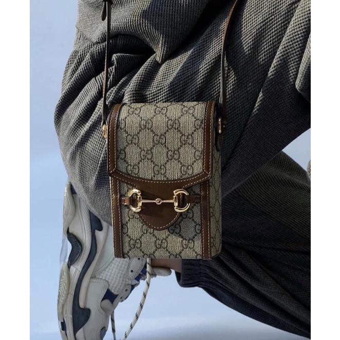 Túi đeo chéo đựng điện thoại Gc Horsebit 1955 phone bag Hàng đẹp fullbox size 18