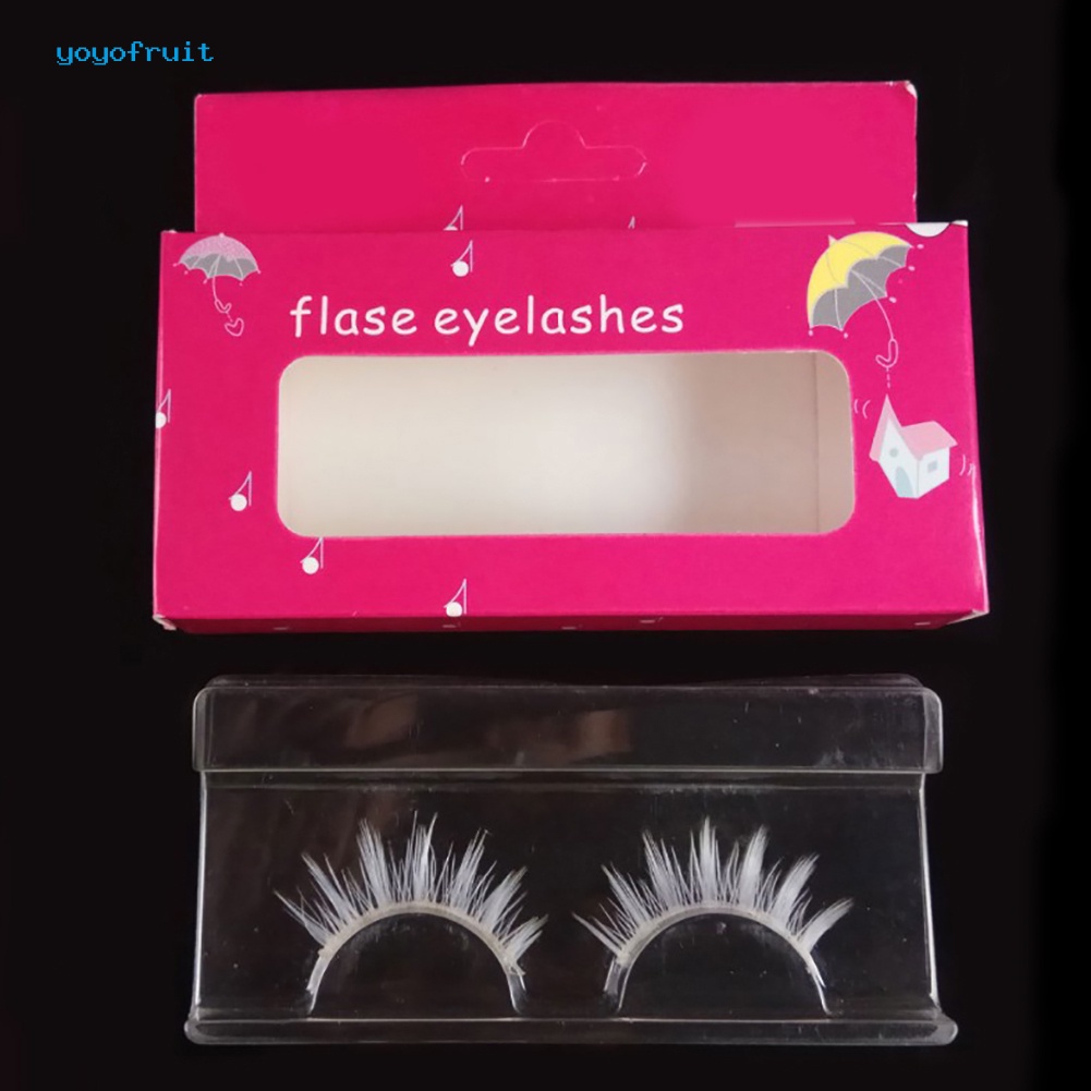 Đồ Chơi yoyo Chất Lượng Cao✡️Lông Mi Giả Màu Trắng Dài Và Dày Tự Nhiên Trong Suốt Dùng Hóa Trang