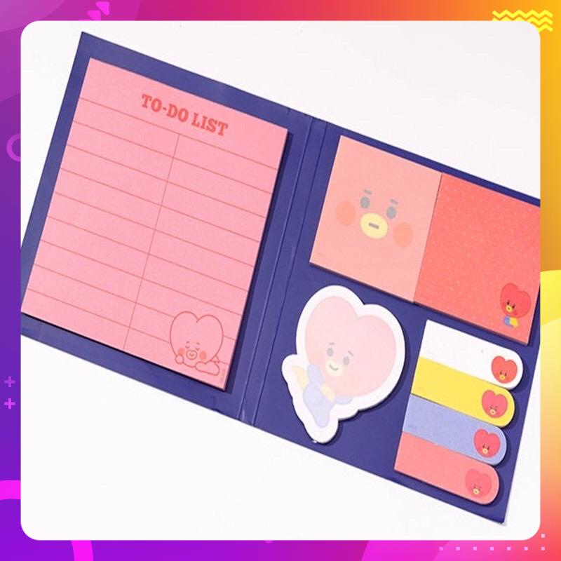 Tập giấy ghi chú BT21 Cooky, Tata