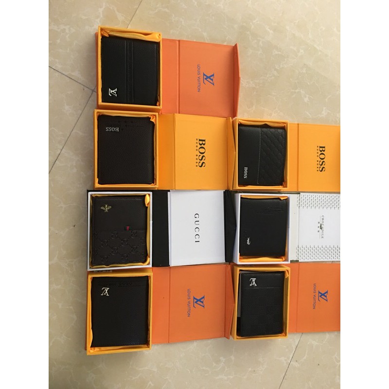 Ví nam, bóp nam dáng đứng dáng ngang có kèm hộp