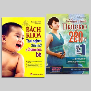 Sách - Bách khoa thai nghén sinh nở và chăm sóc bé + Hành trình thai giáo (Bộ 2 quyển, lẻ tùy chọn)