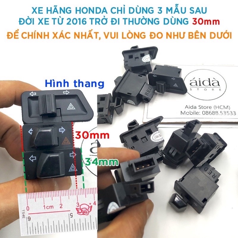 Công Tắc Si Nhan Tích Hợp Hazard Nháy 4 Bóng Si Nhan