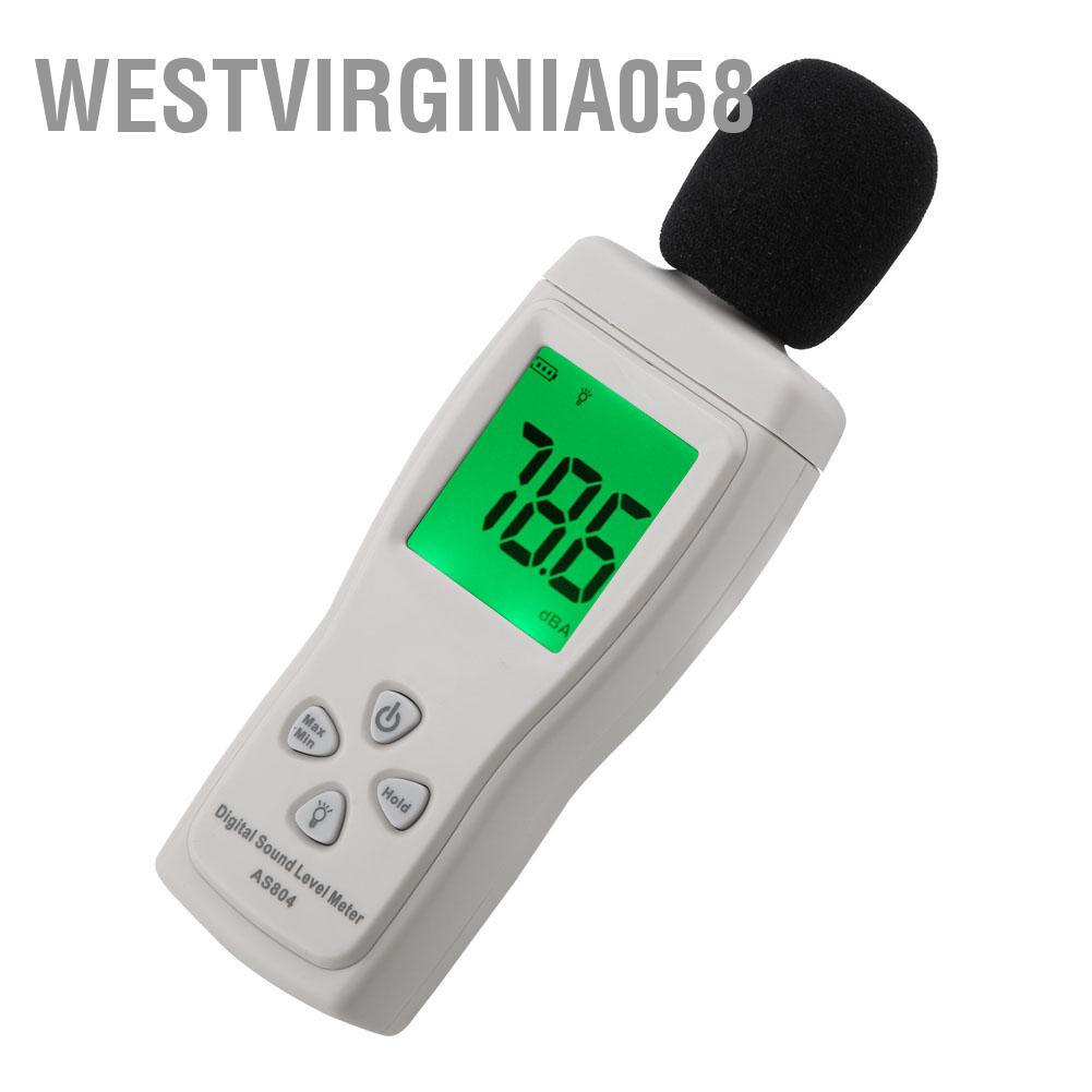 Có thể bán buôn SMART SENSOR AS804 Máy đo mức âm thanh kỹ thuật số Màn hình kiểm tra 30-130dBA Westvirginia058 Hàng giao ngay
