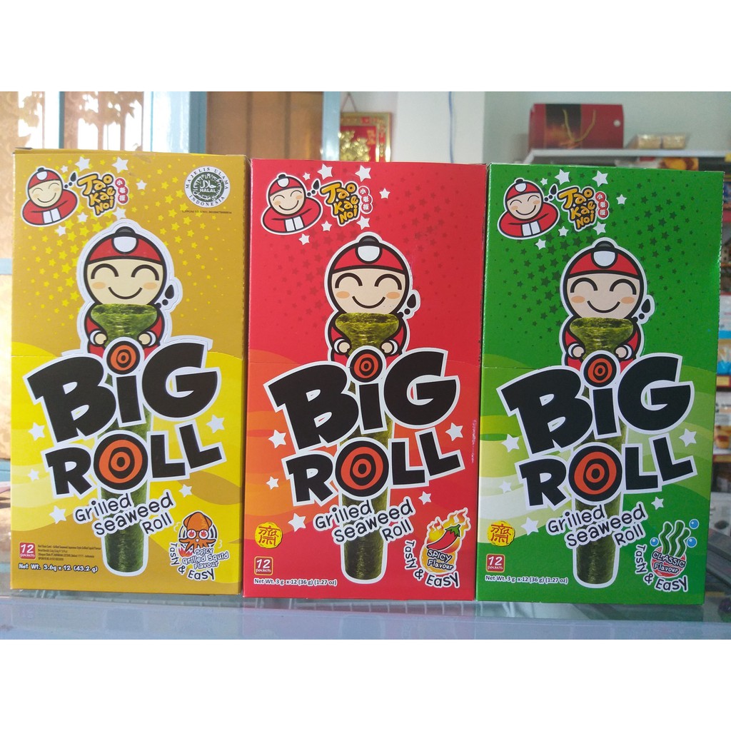 Snack rong biển cuộn Big Roll Thái Lan