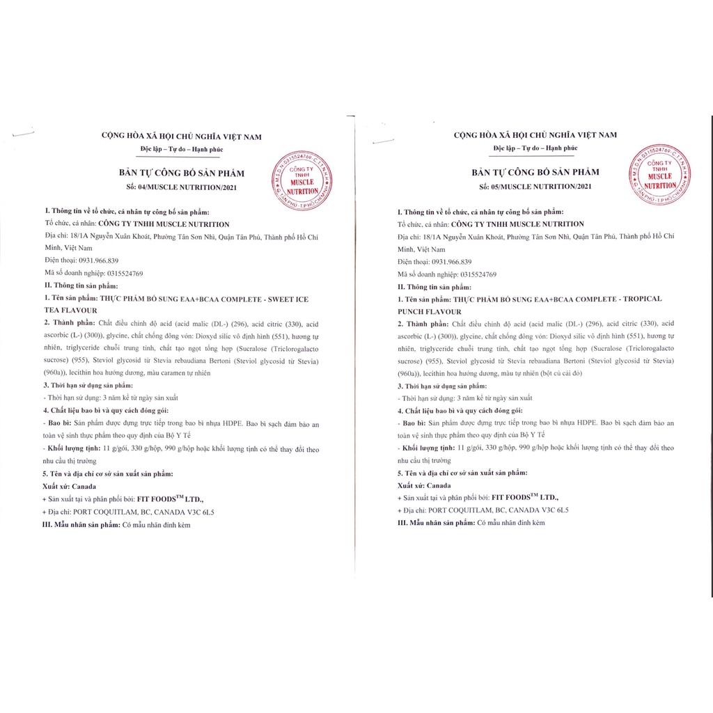 PVL EAA+BCAA COMPLETE - Phục hồi thể lực nhanh - tăng sức bền tốt  - phát triển cơ bắp