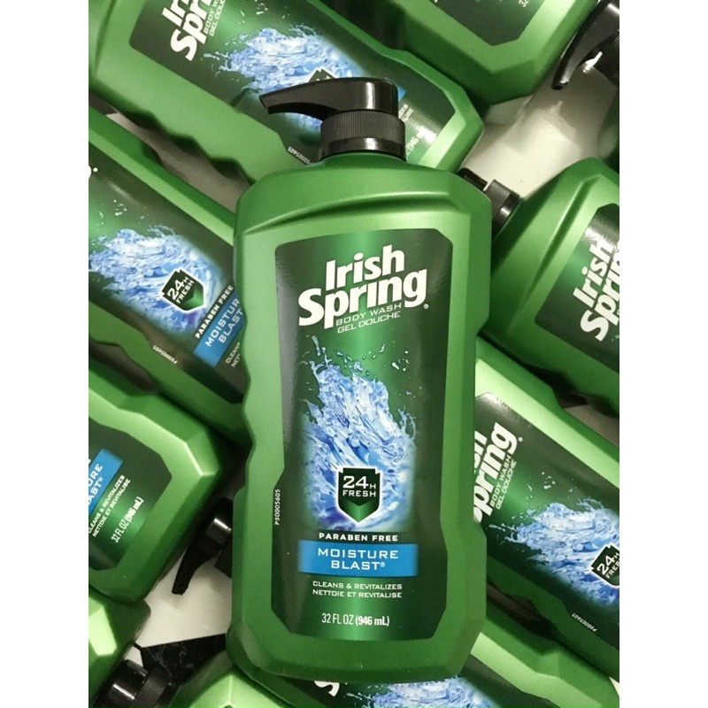 Sữa tắm gội toàn thân cho nam Irish Spring 5 in 1_[HÀNG MỸ CHÍNH HÃNG]- IN ONE PAEABEN FREE- Superbox Store