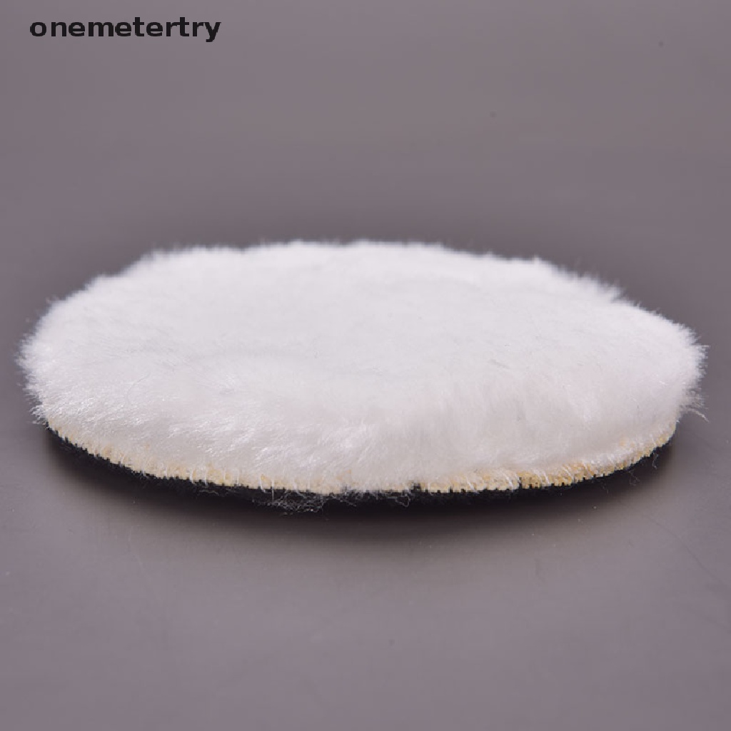 Bộ 5 Đĩa Đánh Bóng Xe Hơi Bằng Len Mềm Mại Màu Trắng Tiện Dụng