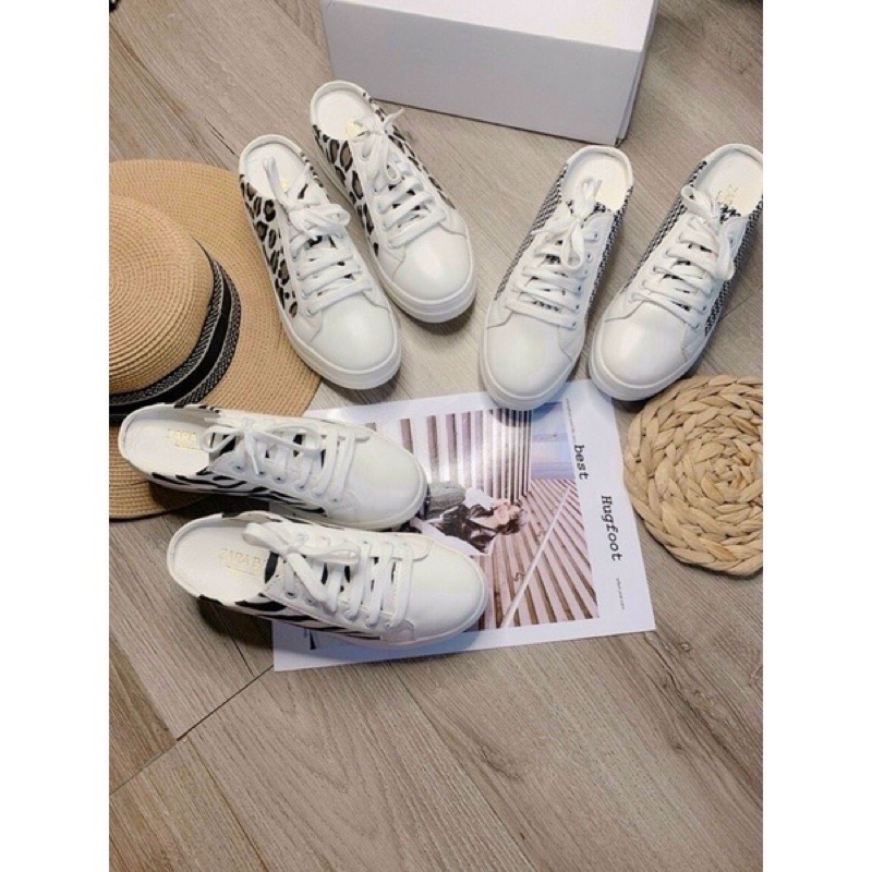 Giày Sục Nữ Thể Thao 3 kiểu (Vằn Báo Kẻ)