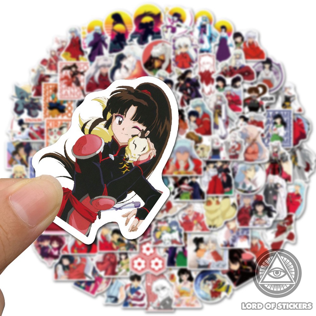 Set 100 Nhãn Dán Inuyasha Anime Manga Sticker Hình Nhân Vật Truyện Tranh Inu Yasha Trang Trí Mũ Bảo Hiểm, Laptop, Sổ