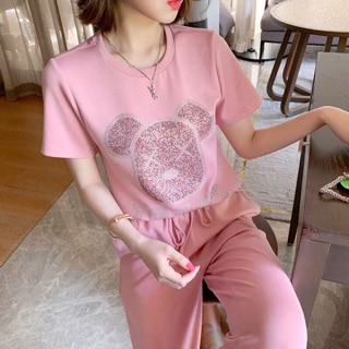 Set bộ gấu đính đá cao cấp. Nhập QC