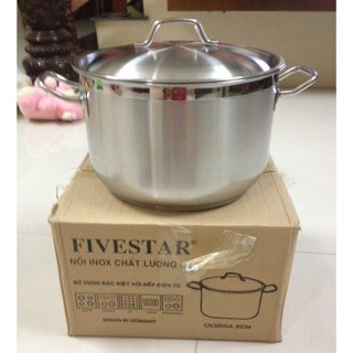 Nồi luộc gà inox fivestar 3 đáy 30 cm