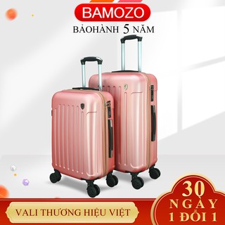 vali du lịch BAMOZO 8816 vali kéo nhựa vali size 20 inch size 24 inch vali xách tay vali nữ nam vali giá rẻ
