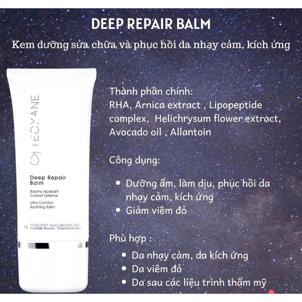 Kem dưỡng phục hồi cho da nhạy cảm Teoxane Deep Repair Balm 30ml