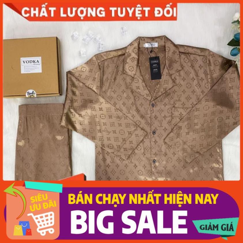 FreeShip_Pijama lụa gấm cao cấp may sẵn tại xưởng Hà Nội