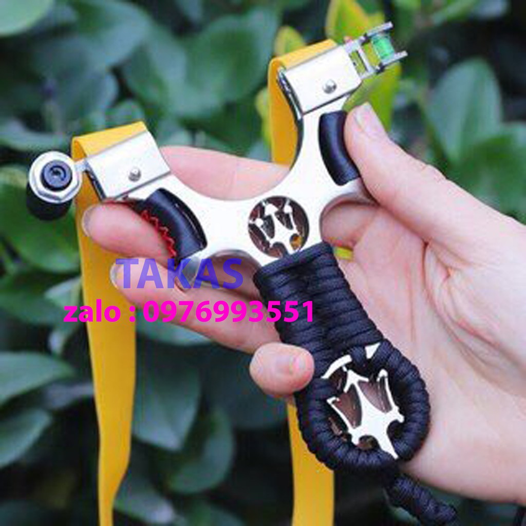 Ná cao su Đinh ba laze inox 304, ná cao su đinh ba có đèn ngắm laze tặng kèm thun