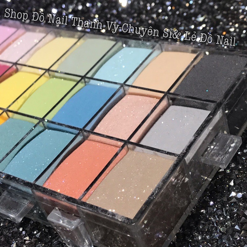 Bột Nặn Hoa, Bột Đắp Móng, Bột Nhúng Nail 6in1 Usa, Sét 24 Ô Màu [Thanh Vy Nail]