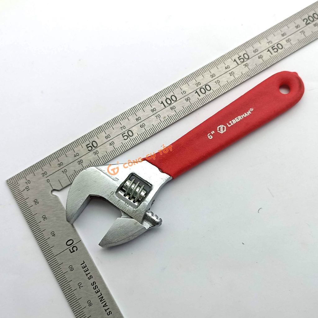Mỏ lết 6inch 150mm cán dạ LIBERMAN