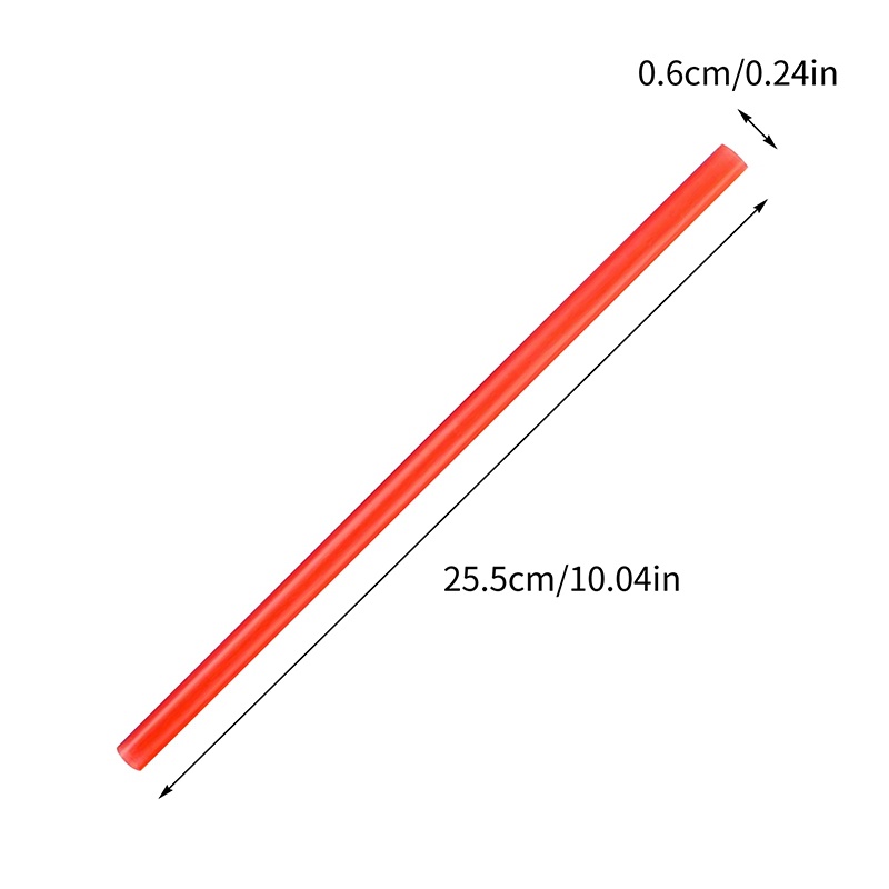 Set 100 Ống Hút Nhựa Đường Kính 0.6Cm Có Thể Tái Sử Dụng Nhiều Màu Sắc