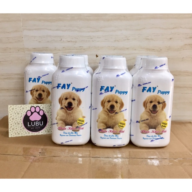 Phấn Fay Puppy khử mùi, tắm khô cho chó (120g)