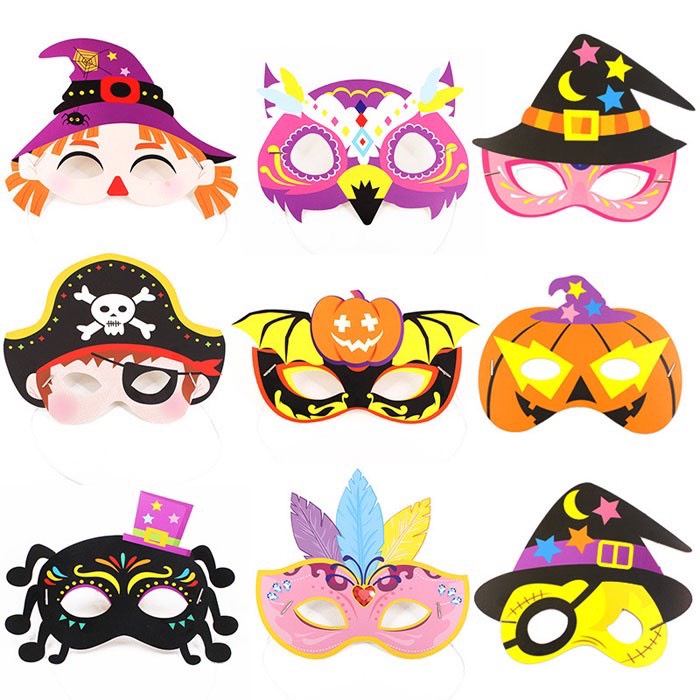 Mặt nạ hoá trang Halloween cho bé, quà tặng Halloween.