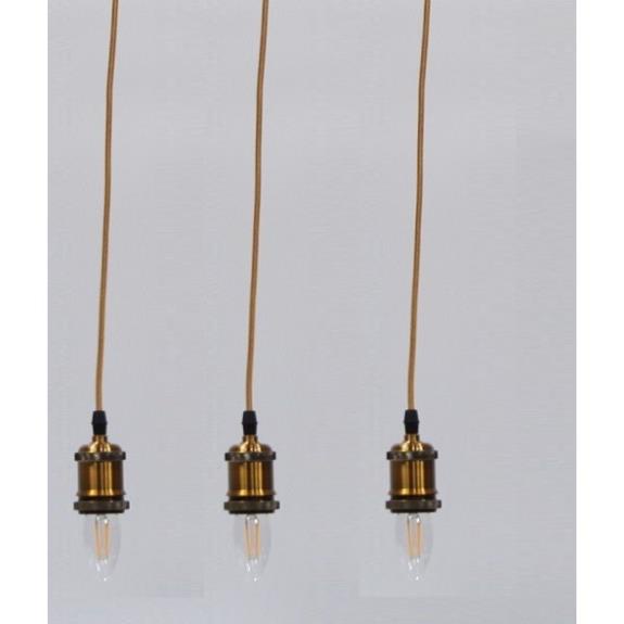 Bộ 3 dây đèn thả cổ điển bóng Led Edison hình quả nhót C35 4W