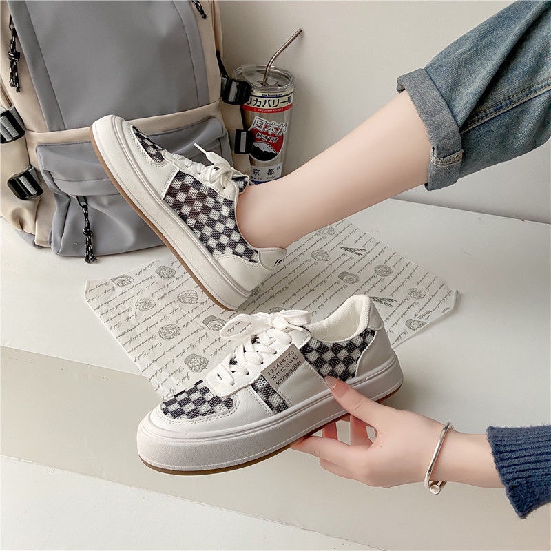 Giày Thể Thao Trắng Phối Lưới Thời Trang Xuân Hè Hàng Mới Cho Nữ 2022