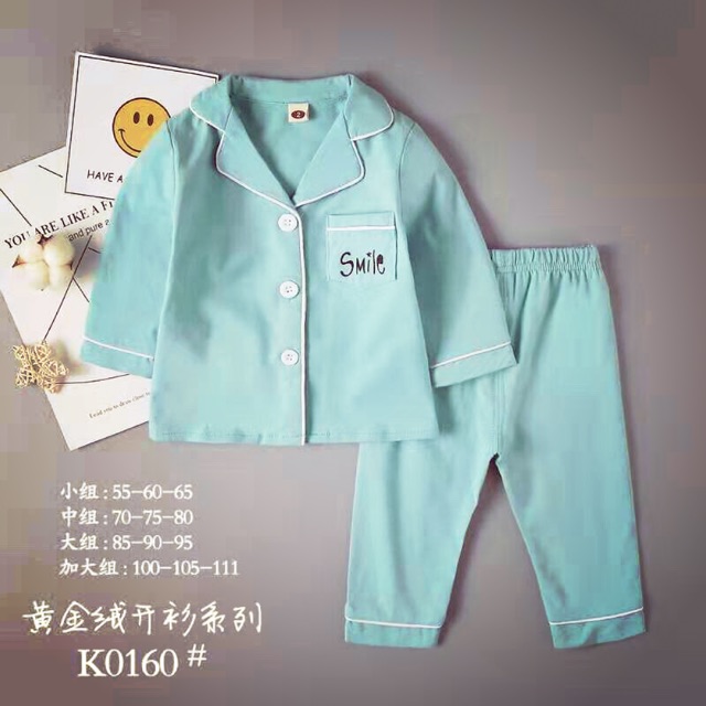 Bộ pijama bé trai xuất Hàn