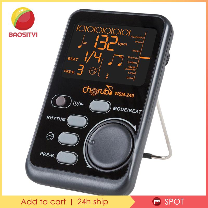 [Baosity1] Dụng Cụ Chỉnh Tông Nhịp Tim LCD Cho Piano Violin Guitar Bass Trống