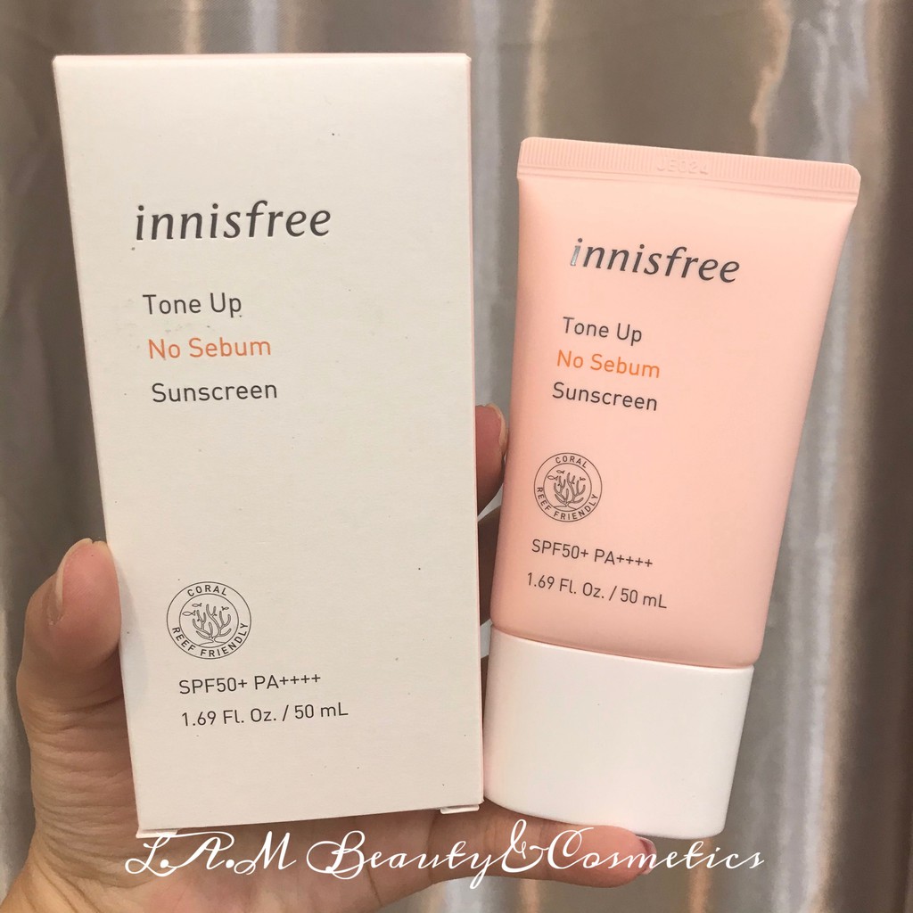 KEM CHỐNG NẮNG Kiềm Dầu Lên Tone Da Innisfree Tone Up No Sebum Sunscreen