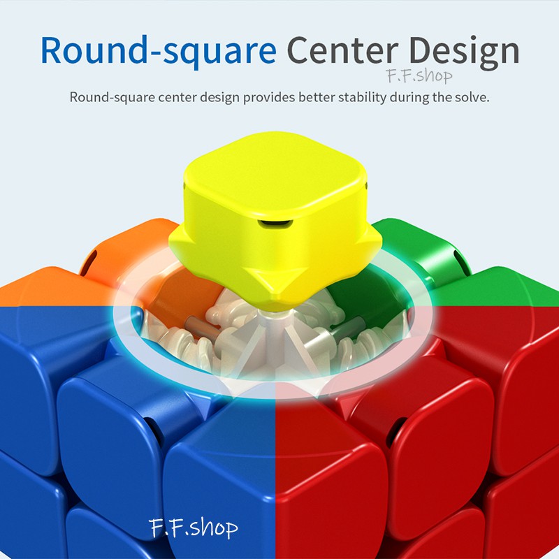Moyu RS2M RS3M RS4M Magnetic 2x2x2 3x3x3 4x4x4 Magic Cube 2x2 3x3 4x4 Speed Puzzle Toys Có Từ Tính 3x3 X 3 Rs3 M 3x3