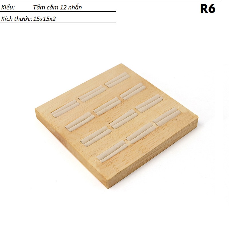 [D2CO] Bộ giá gỗ trưng bày trang sức lai trim chụp mẫu ảnh 3D rất đẹp nhóm R-F