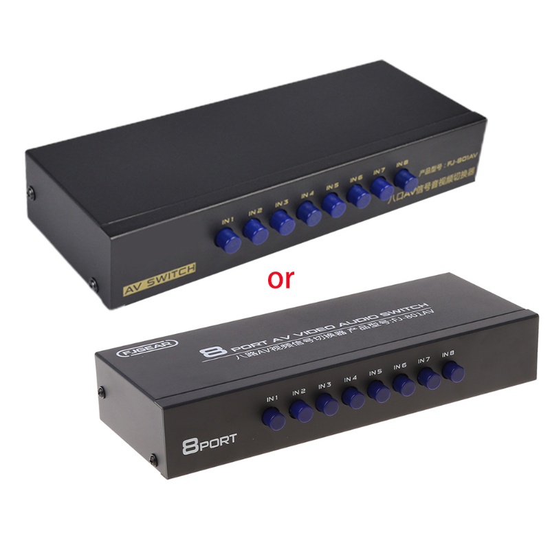 Bộ Chuyển Đổi AV 8 Hướng RCA Ra 8 Trong 1 Cho Đầu DVD STB