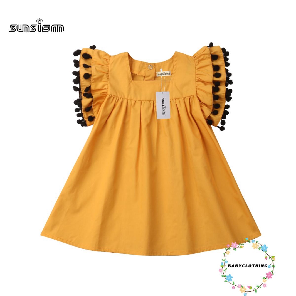 Set áo ngắn tay cổ tròn Liền Quần lót + chân váy lưng cao đáng yêu cho bé gái
