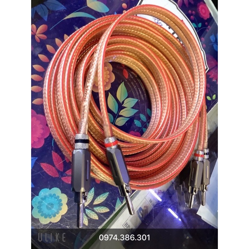 cặp 5m 2 vế dây loa cao cấp đã Diy hoàn thiện