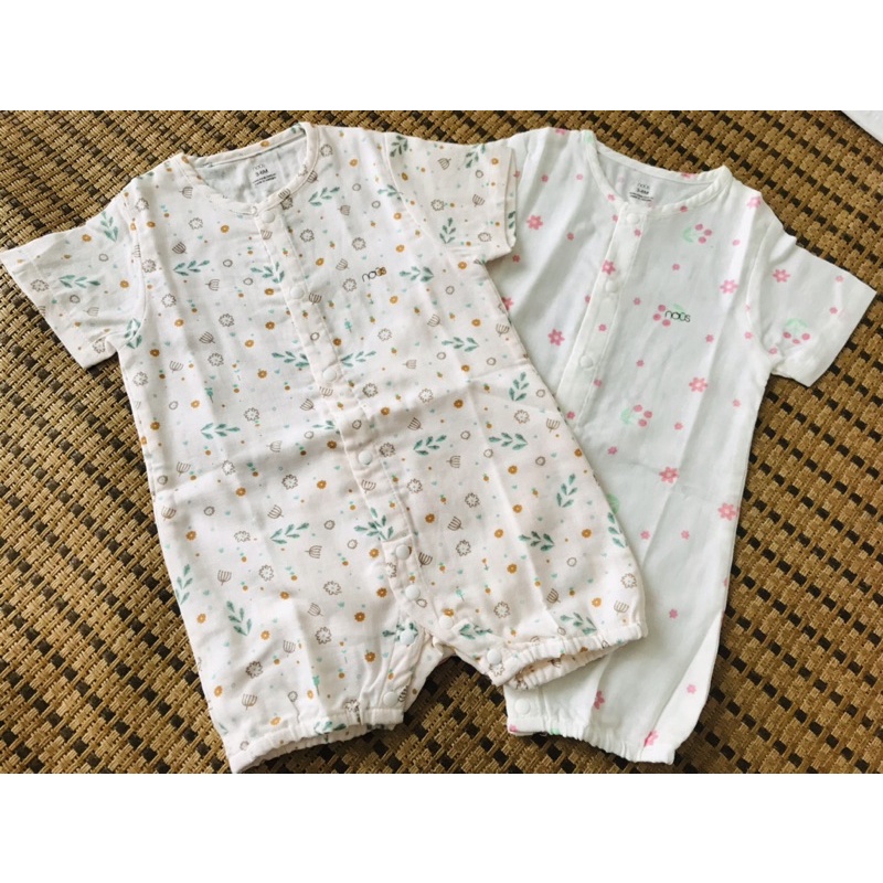 Bộ liền thân Nôus cộc tay từ 3 - 6 - 9 tháng cho bé
