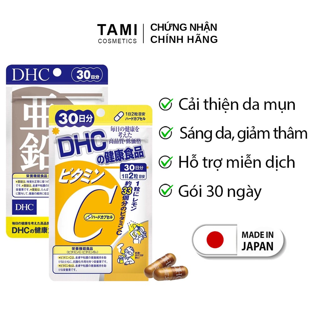 Viên uống DHC bổ sung Vitamin C  30 ngày, 90 ngày