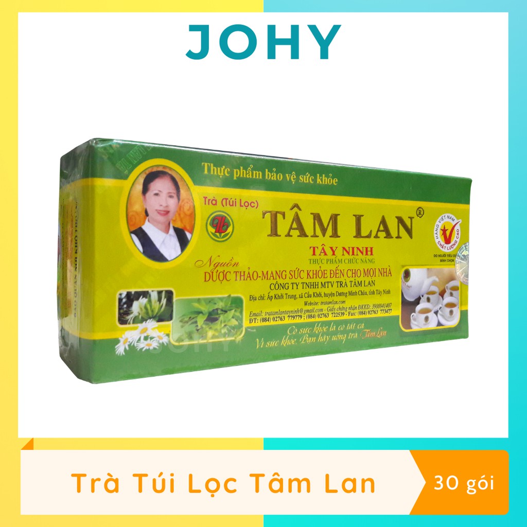 Trà túi lọc Tâm Lan (Hộp 30 gói) - Hàng Chính Hãng