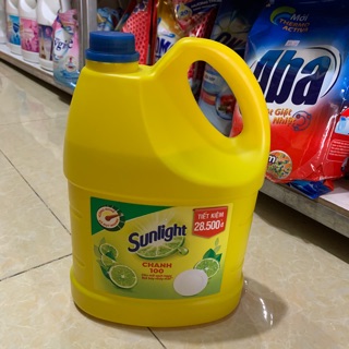 Nước rửa chén Sunlight Chanh, bình 3,8Kg