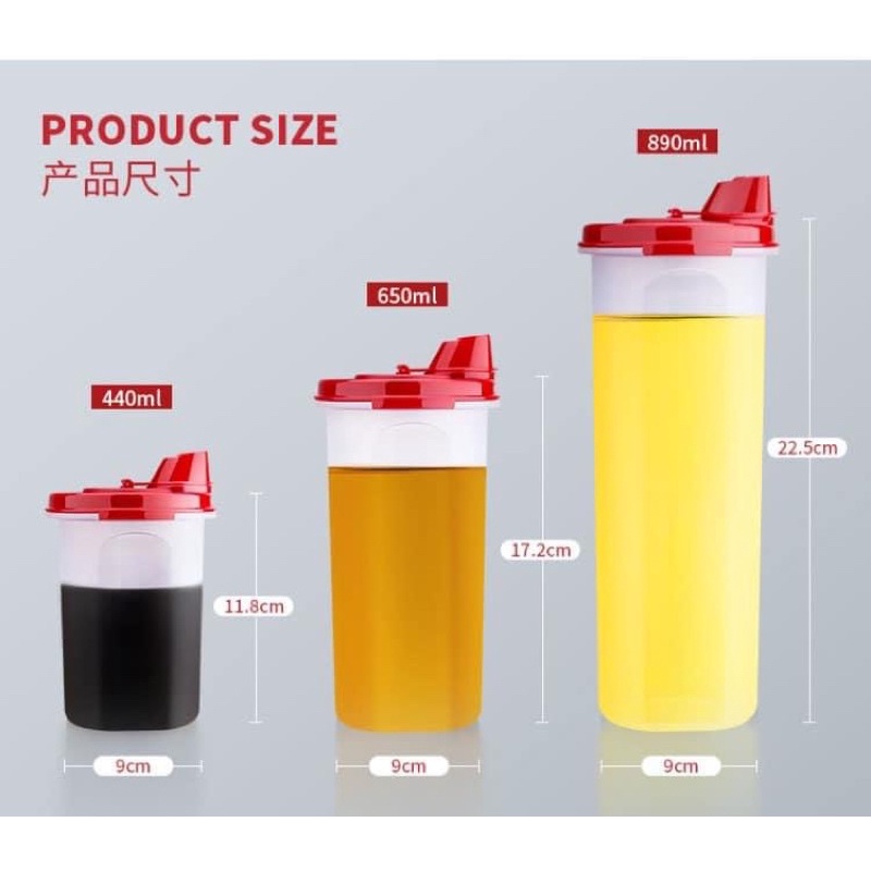 Bộ hộp tupperware đựng dầu ăn nước mắm nước tương....