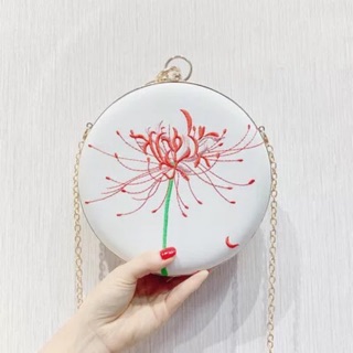 Clutch bóp ví cầm tay đi tiệc hoa bỉ ngạn mẫu mới 2019 mãv69