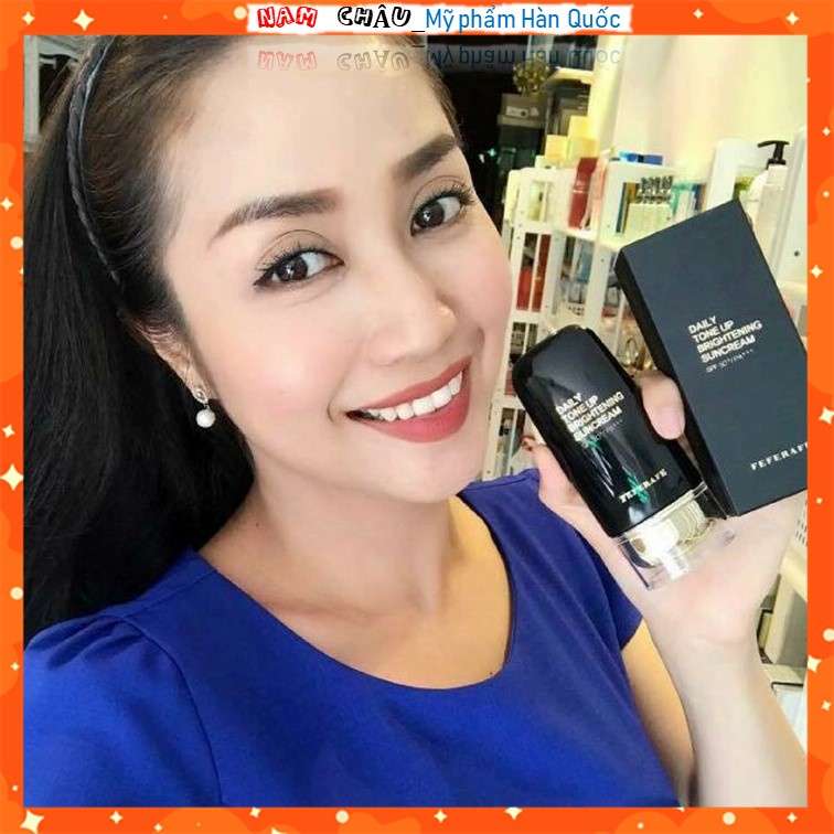 [Quà tặng 1C Khẩu Trang] Kem chống nắng Hàn Quốc FEFERAFE trắng da sáng mịn nâng Tone, kiềm dầu 60ml NPP Nam Châu | BigBuy360 - bigbuy360.vn