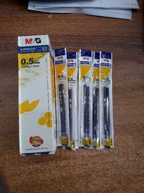 10 vỉ ruột bút gel MG 0.5mm dài 13Cm - LẮP VÀO BÚT GEL Q7 (20 chiếc)