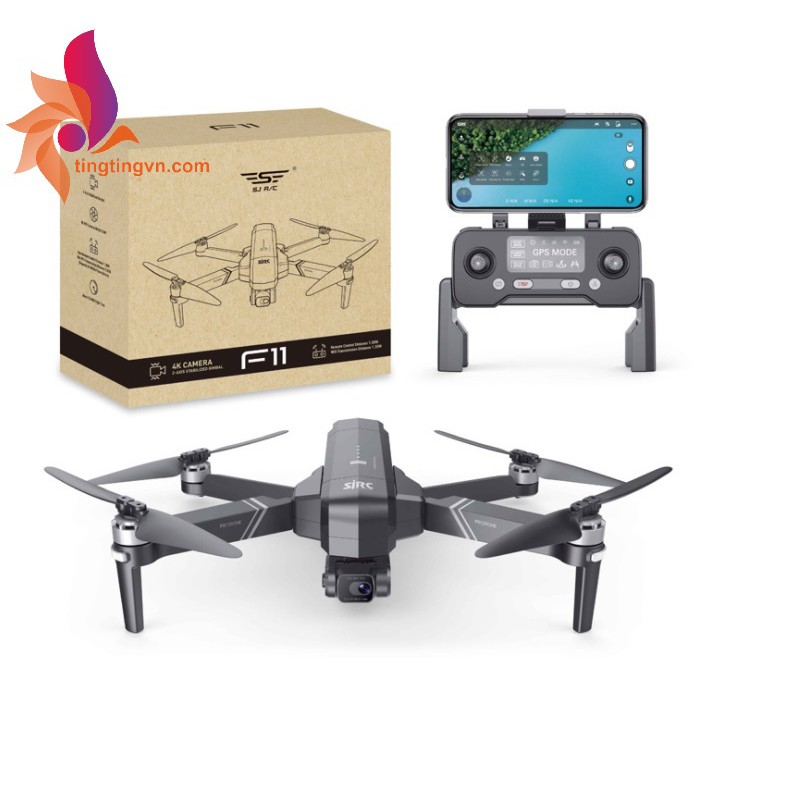 Flycam SJRC F11 4K PRO Gimbal 2 Trục & EIS Chống Rung Điện Tử - Phiên Bản Nâng Cấp Hoàn Hảo | BigBuy360 - bigbuy360.vn