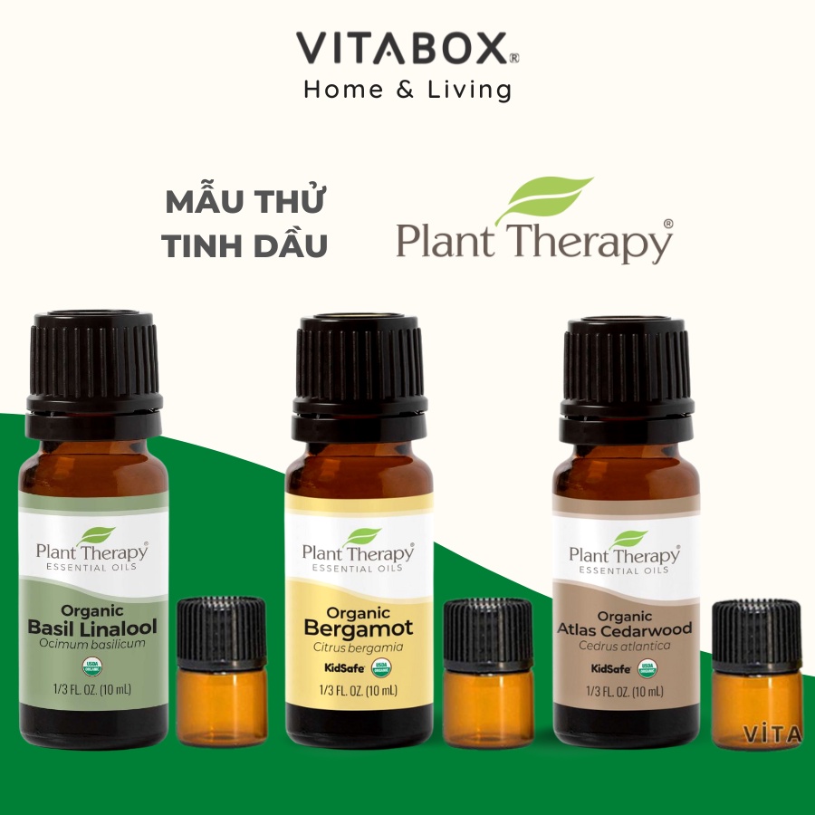 Plant Therapy - Mẫu thử 1mL các loại tinh dầu hữu cơ (single essential oil)