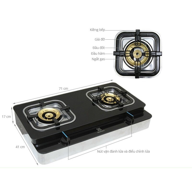 Bếp ga đôi Electrolux ETG729GKTR